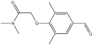 2-(4-formyl-2,6-dimethylphenoxy)-N,N-dimethylacetamide Struktur