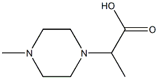 2-(4-methylpiperazin-1-yl)propanoic acid Struktur