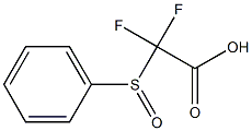2-(benzenesulfinyl)-2,2-difluoroacetic acid Struktur