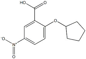 2-(cyclopentyloxy)-5-nitrobenzoic acid Structure