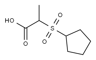 2-(cyclopentylsulfonyl)propanoic acid