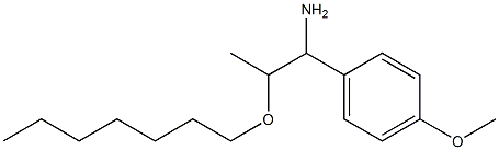2-(heptyloxy)-1-(4-methoxyphenyl)propan-1-amine Structure