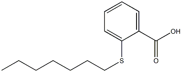 2-(heptylsulfanyl)benzoic acid Struktur