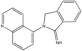 2-(quinolin-5-yl)-2,3-dihydro-1H-isoindol-1-imine Structure