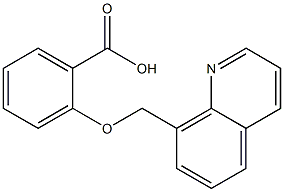 2-(quinolin-8-ylmethoxy)benzoic acid,,结构式
