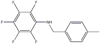 2,3,4,5,6-pentafluoro-N-[(4-methylphenyl)methyl]aniline Structure