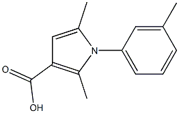 2,5-dimethyl-1-(3-methylphenyl)-1H-pyrrole-3-carboxylic acid Structure