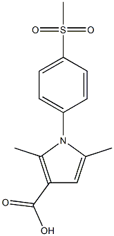 2,5-dimethyl-1-[4-(methylsulfonyl)phenyl]-1H-pyrrole-3-carboxylic acid