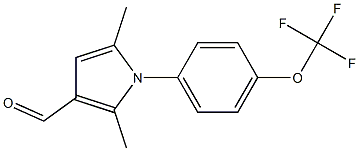 2,5-dimethyl-1-[4-(trifluoromethoxy)phenyl]-1H-pyrrole-3-carbaldehyde Structure