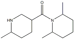 2,6-dimethyl-1-[(6-methylpiperidin-3-yl)carbonyl]piperidine,,结构式