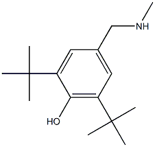 2,6-di-tert-butyl-4-[(methylamino)methyl]phenol Structure