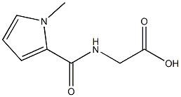 2-[(1-methyl-1H-pyrrol-2-yl)formamido]acetic acid,,结构式