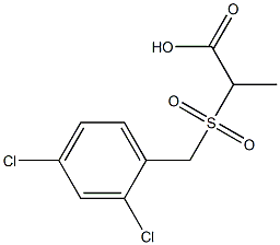 2-[(2,4-dichlorobenzyl)sulfonyl]propanoic acid Structure