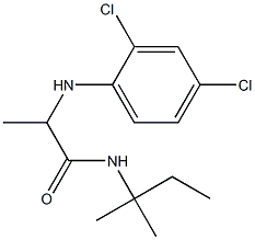 2-[(2,4-dichlorophenyl)amino]-N-(2-methylbutan-2-yl)propanamide