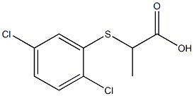 2-[(2,5-dichlorophenyl)thio]propanoic acid Structure
