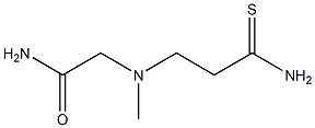 2-[(2-carbamothioylethyl)(methyl)amino]acetamide Struktur