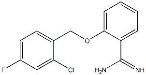 2-[(2-chloro-4-fluorobenzyl)oxy]benzenecarboximidamide Structure