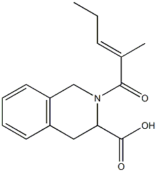 2-[(2E)-2-methylpent-2-enoyl]-1,2,3,4-tetrahydroisoquinoline-3-carboxylic acid