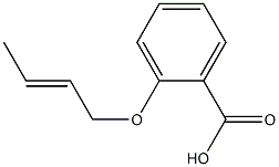 2-[(2E)-but-2-enyloxy]benzoic acid Struktur