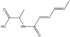 2-[(2E,4E)-hexa-2,4-dienoylamino]propanoic acid
