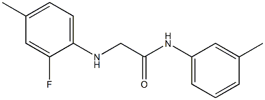2-[(2-fluoro-4-methylphenyl)amino]-N-(3-methylphenyl)acetamide Structure
