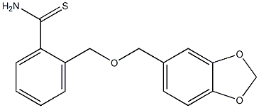 2-[(2H-1,3-benzodioxol-5-ylmethoxy)methyl]benzene-1-carbothioamide