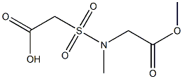 2-[(2-methoxy-2-oxoethyl)(methyl)sulfamoyl]acetic acid Structure