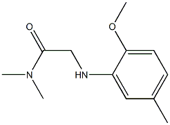 2-[(2-methoxy-5-methylphenyl)amino]-N,N-dimethylacetamide Structure