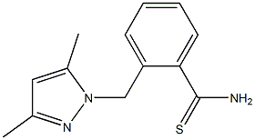 2-[(3,5-dimethyl-1H-pyrazol-1-yl)methyl]benzenecarbothioamide Structure