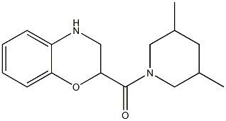 2-[(3,5-dimethylpiperidin-1-yl)carbonyl]-3,4-dihydro-2H-1,4-benzoxazine Structure