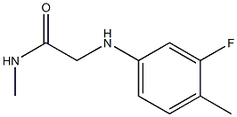2-[(3-fluoro-4-methylphenyl)amino]-N-methylacetamide