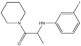 2-[(3-iodophenyl)amino]-1-(piperidin-1-yl)propan-1-one Structure