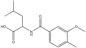 2-[(3-methoxy-4-methylphenyl)formamido]-4-methylpentanoic acid Structure