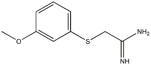 2-[(3-methoxyphenyl)sulfanyl]ethanimidamide