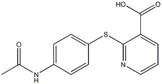 2-[(4-acetamidophenyl)sulfanyl]pyridine-3-carboxylic acid Structure