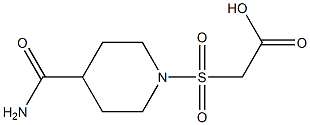  2-[(4-carbamoylpiperidine-1-)sulfonyl]acetic acid