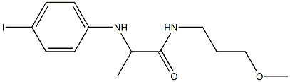 2-[(4-iodophenyl)amino]-N-(3-methoxypropyl)propanamide Struktur