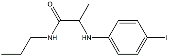 2-[(4-iodophenyl)amino]-N-propylpropanamide 结构式
