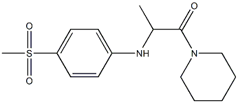 2-[(4-methanesulfonylphenyl)amino]-1-(piperidin-1-yl)propan-1-one