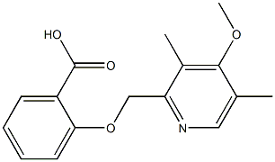 2-[(4-methoxy-3,5-dimethylpyridin-2-yl)methoxy]benzoic acid Structure