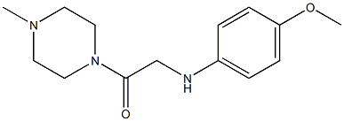 2-[(4-methoxyphenyl)amino]-1-(4-methylpiperazin-1-yl)ethan-1-one Structure