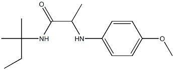 2-[(4-methoxyphenyl)amino]-N-(2-methylbutan-2-yl)propanamide