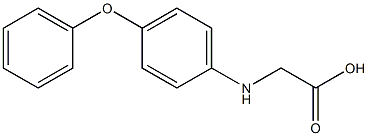 (4-フェノキシフェニルアミノ)酢酸 化学構造式