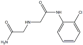 2-[(carbamoylmethyl)amino]-N-(2-chlorophenyl)acetamide 结构式