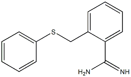 2-[(phenylsulfanyl)methyl]benzene-1-carboximidamide Structure