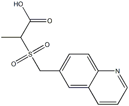 2-[(quinolin-6-ylmethane)sulfonyl]propanoic acid Structure