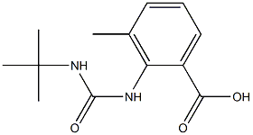 2-[(tert-butylcarbamoyl)amino]-3-methylbenzoic acid Struktur
