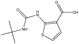 2-[(tert-butylcarbamoyl)amino]thiophene-3-carboxylic acid 结构式