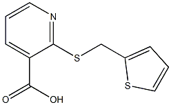 2-[(thiophen-2-ylmethyl)sulfanyl]pyridine-3-carboxylic acid Structure