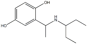 2-[1-(pentan-3-ylamino)ethyl]benzene-1,4-diol|